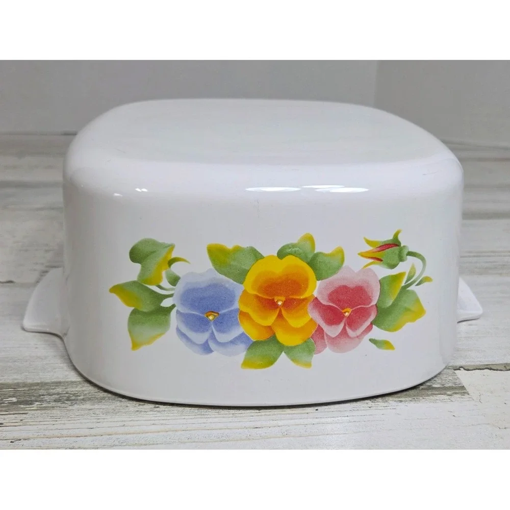 Vintage Corningware Summer Blush 3qt Casserole Dish A-3-B Base Only No Lid